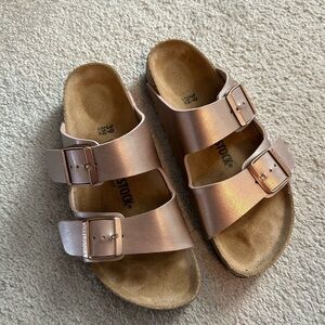 Birkenstock Women’s Sandals - Metallic Rose Gold